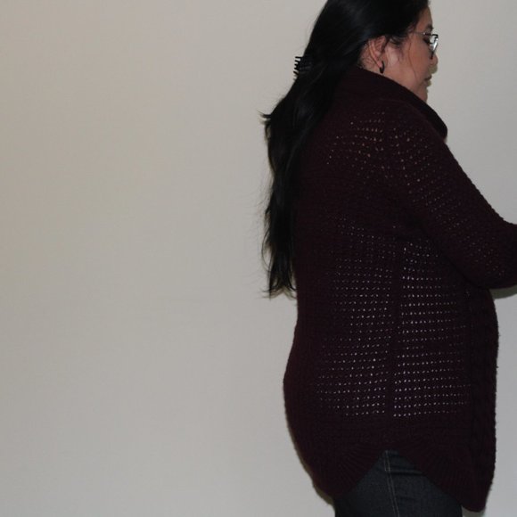 Eclipse mock neck tunic sweater - Picture 2 of 6